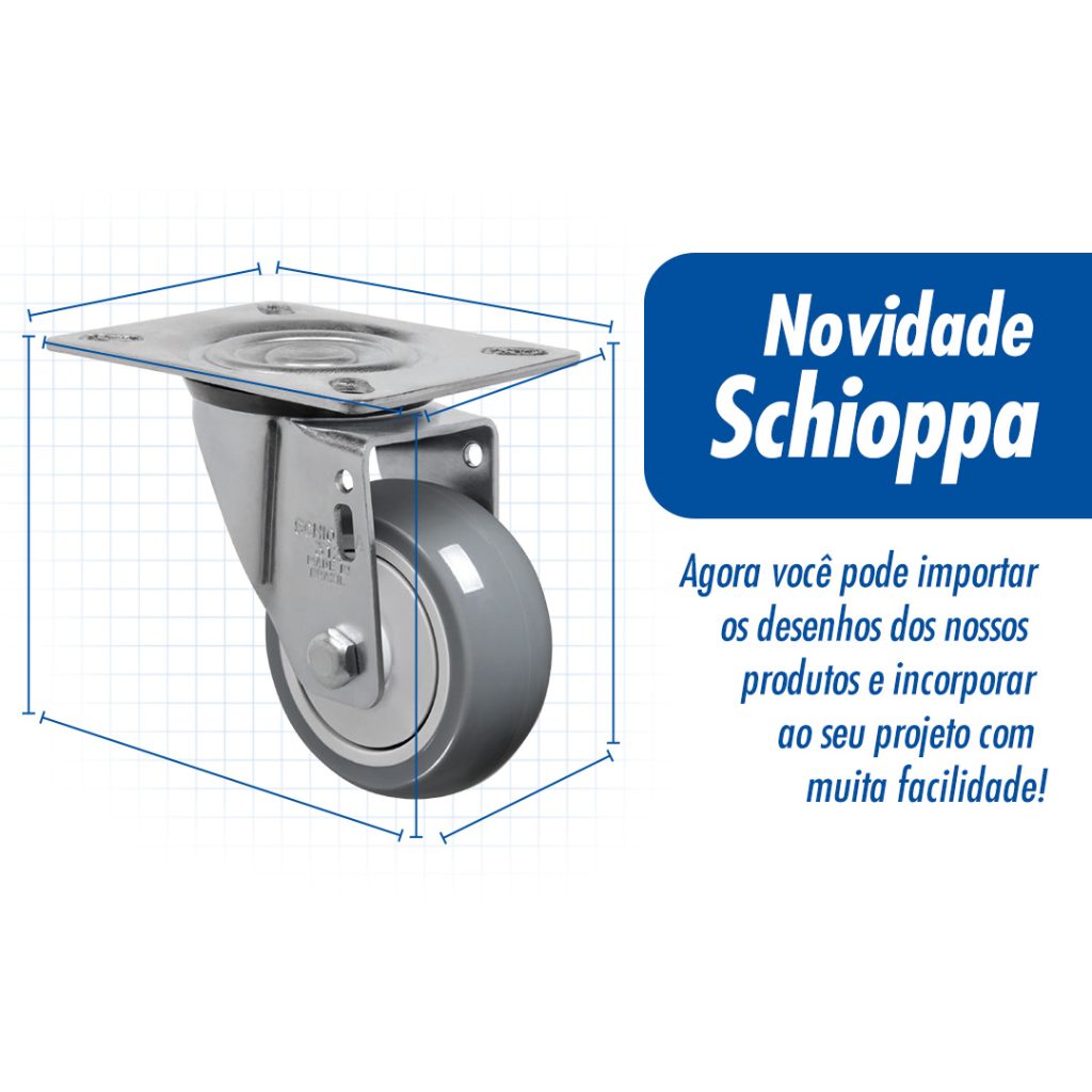 Schioppa Rodas e Rodízios do Brasil - Líder em Rodas e Rodízios.